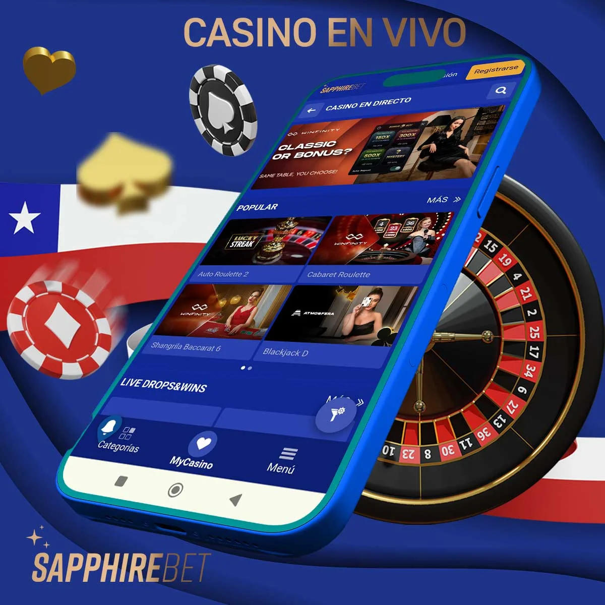 Reseña de los juegos de casino en vivo de Sapphirebet