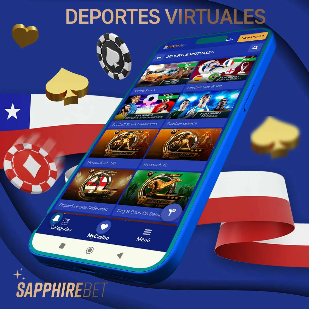 Reseña deportes virtuales de Sapphirebet