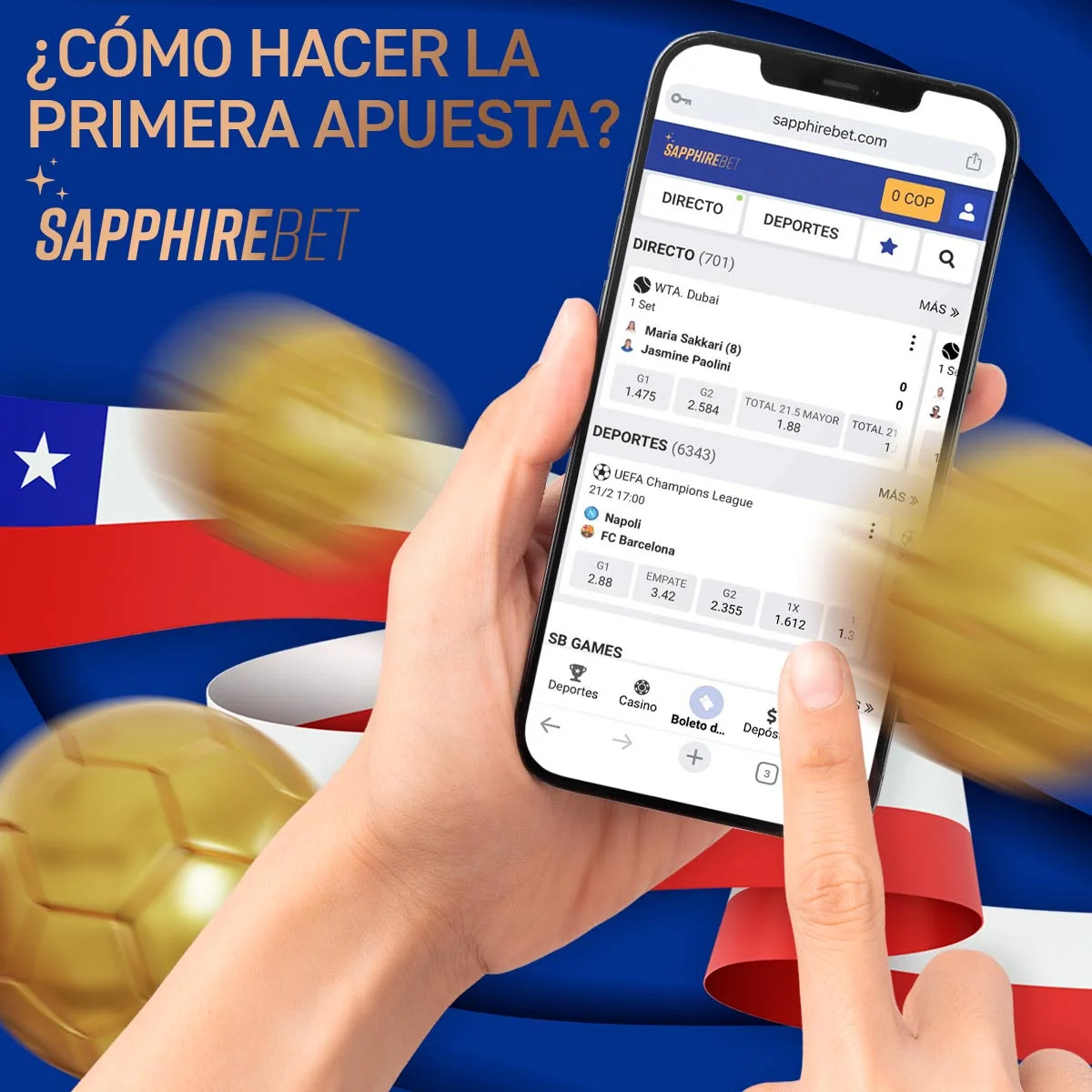 Guía paso a paso para tu primera apuesta en Sapphirebet Chile