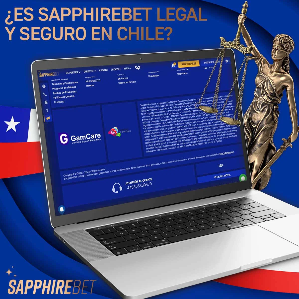 Legalidad de la casa de apuestas Sapphirebet en Chile