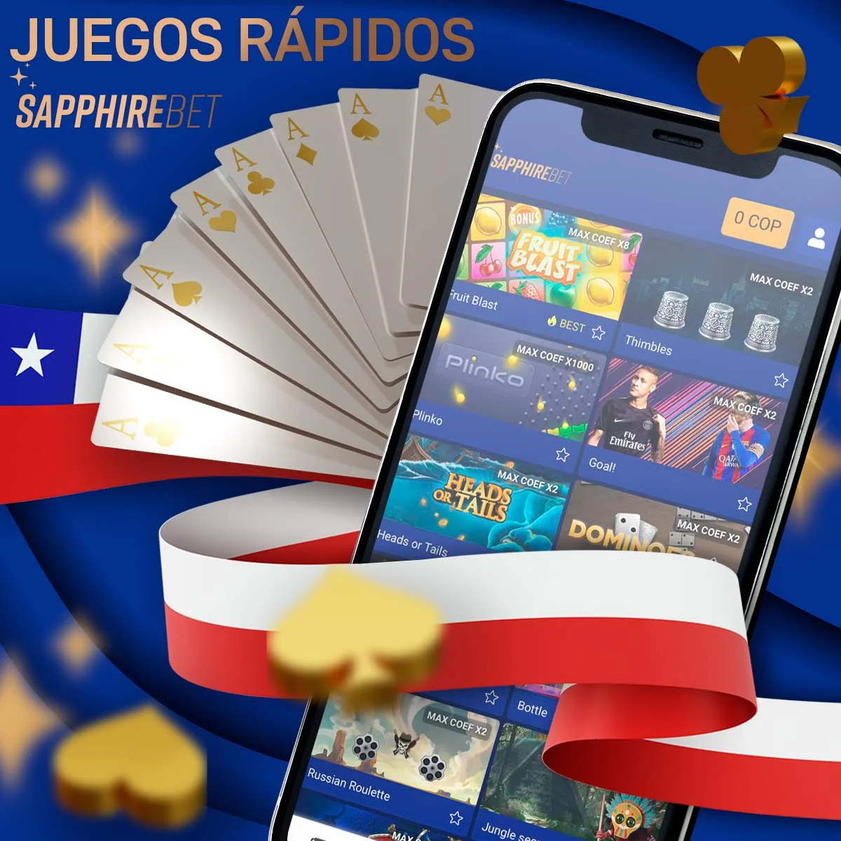 Revisión de los juegos de casino rápidos en Sapphirebet en Chile