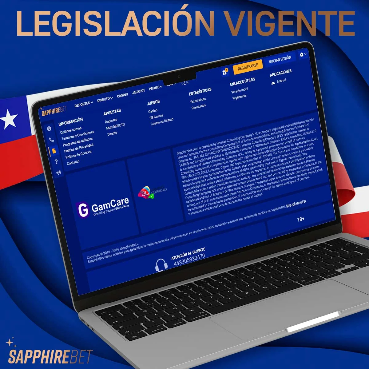 Legislación vigente en la plataforma SapphireBet
