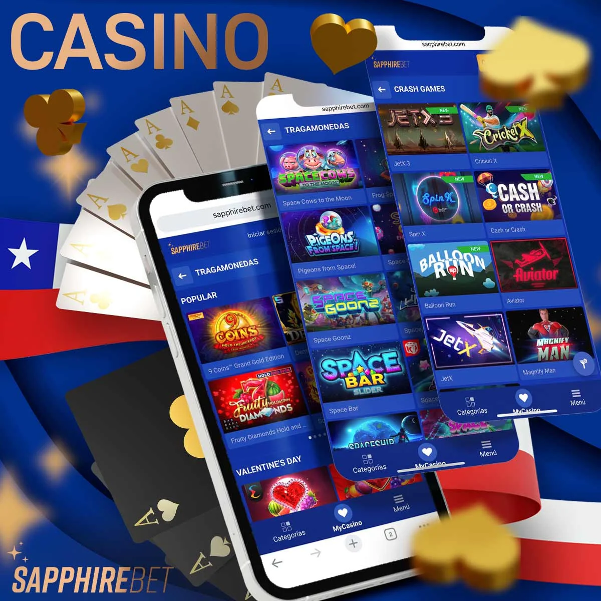 Casino con los mejores juegos y bonos en Sapphirebet casa de apuestas