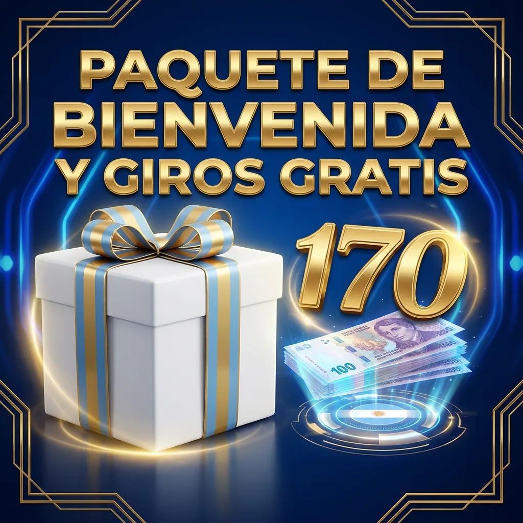 PAQUETE DE BIENVENIDA Y GIROS GRATIS